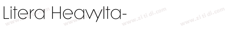 Litera HeavyIta字体转换